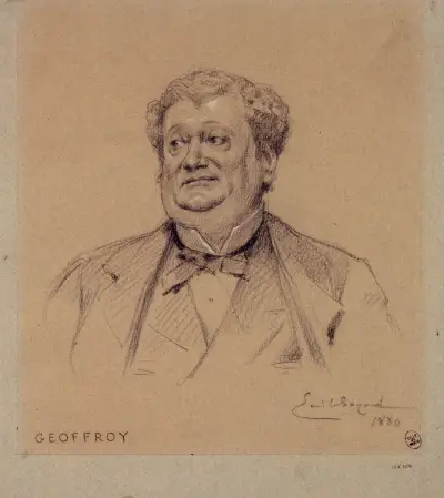 Portrait de Geoffroy, acteur du Palais Royal., Émile-Antoine Bayard
