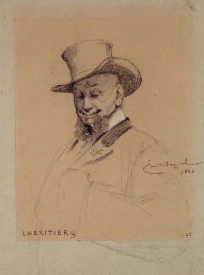 Portrait de Lhéritier, acteur du Palais Royal., 1880 – Nr. 2, Émile-Antoine Bayard
