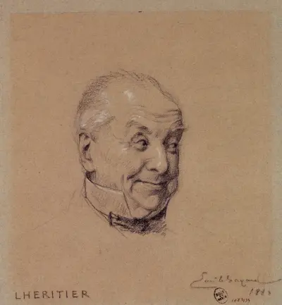 Portrait de Lhéritier, acteur du Palais Royal., 1880 – Nr. 1, Émile-Antoine Bayard
