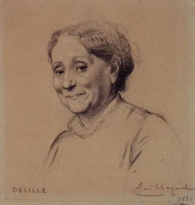Portrait de Madame Delille, actrice du Palais Royal., Émile-Antoine Bayard