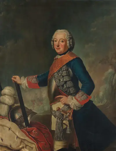 Friedrich II. der Große av Antoine Pesne
