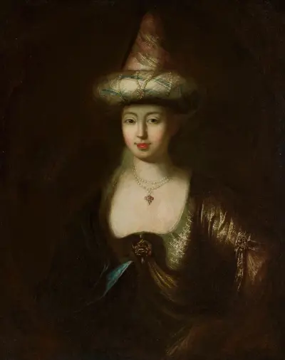 Porträt eines Mannes in orientalischer Tracht von Antoine Pesne