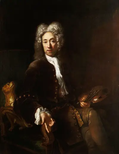 Portrait of Jean Baptiste Gayot Dubuisson av Antoine Pesne