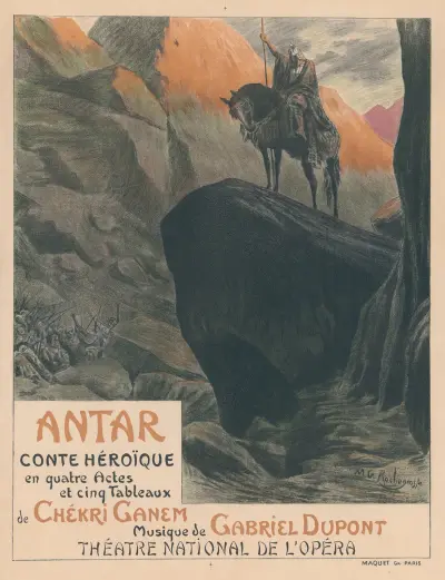 Antar, conte héroïque en 4 actes de Chekri Ganem av Georges Antoine Rochegrosse