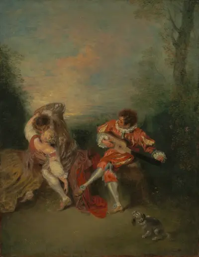 Die Überraschung von Jean-Antoine Watteau