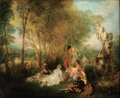 Das Liebesfest von Jean-Antoine Watteau