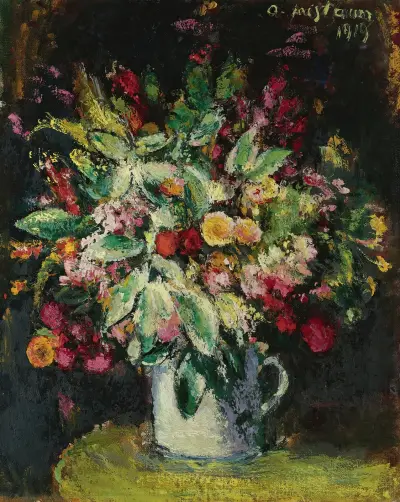 Blumen Stillleben (Still Life With Flowers) av Anton Faistauer