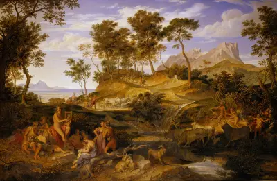 Apollo Among The Thessalian Shepherds, Joseph Anton Koch