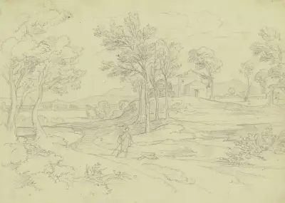 Italian landscape, Joseph Anton Koch