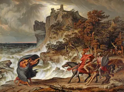 Macbeth and the Witches, Joseph Anton Koch