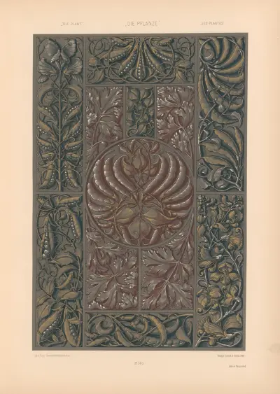 Die Pflanze in Kunst und Gewerbe (The Plant in Art and Industry) Pl.118 av Anton Seder