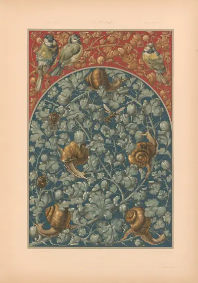 Die Pflanze in Kunst und Gewerbe (The Plant in Art and Industry) Pl.135 av Anton Seder