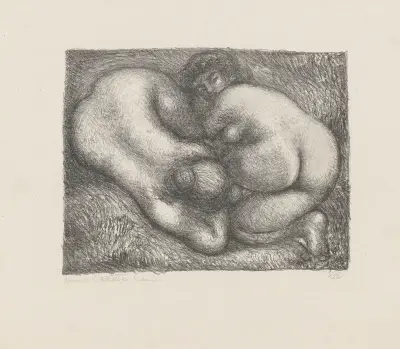 Deux Femmes dans l’herbe av Aristide Maillol
