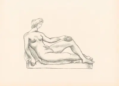 Etude pour le monument de Cézanne av Aristide Maillol