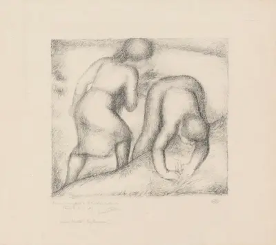 Les glaneuses av Aristide Maillol