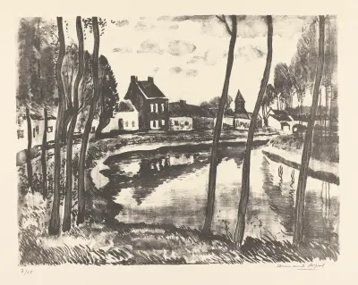 Canal et village, Armand Apol