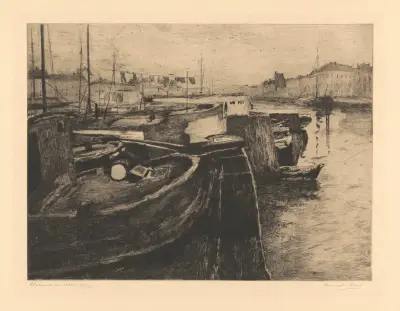 Chalands amarrés, Armand Apol