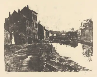 Vue de ville avec canal, Armand Apol