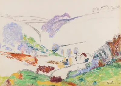 Paysage de la Creuse av Armand Guillaumin
