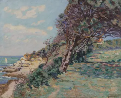 Saint-Palais, la Pointe de la Douane, août 92, 10 heures du matin av Armand Guillaumin