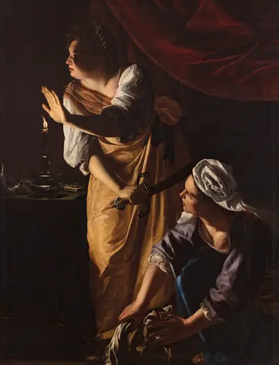 Judith and Her Maidservant with the Head of Holofernes, 1623, Artemisia Gentileschi