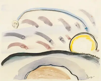 Study for ‘Sun and Moon’, Arthur Dove