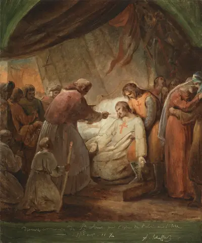 The Last Communion of Saint Louis av Ary Scheffer