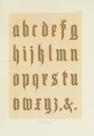 Polychromatic decoration as applied to buildings in the mediæval styles Pl.35 av George Ashdown Audsley