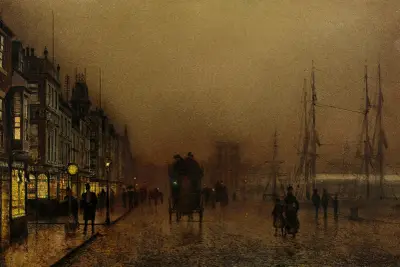 Glasgow Docks, John Atkinson Grimshaw