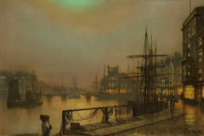 Whitby at night, John Atkinson Grimshaw