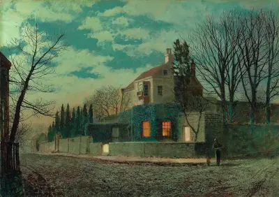Yew Court, Scalby, John Atkinson Grimshaw