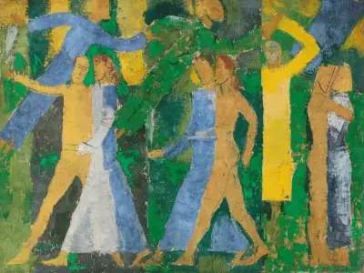 Paare im Walde II av August Babberger