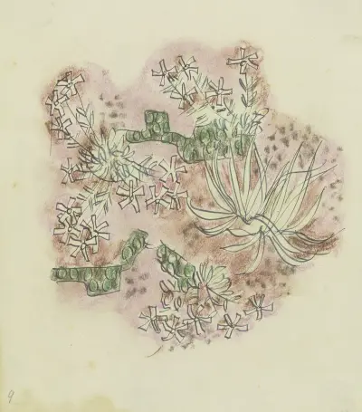 Study of plants 3 av August Babberger