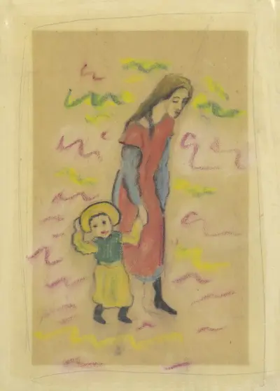 Two children av August Macke