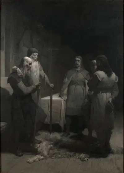Kung Bele och Torsten Vikingsson av August Malmström