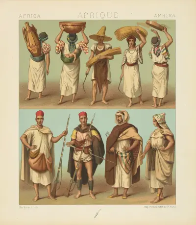 Algérie et Tunisie;  les Kabyles av Auguste Racinet