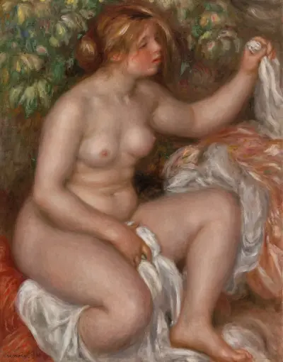 After the Bath (La Sortie du bain) av Pierre-Auguste Renoir