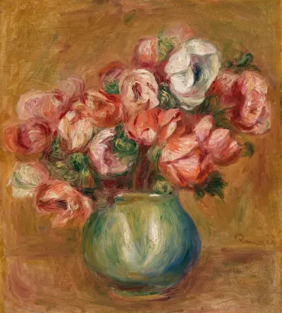 Anemones (Anémones), 1907 av Pierre-Auguste Renoir