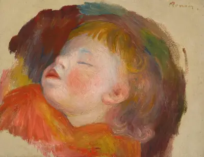 Enfant Endormi av Pierre-Auguste Renoir