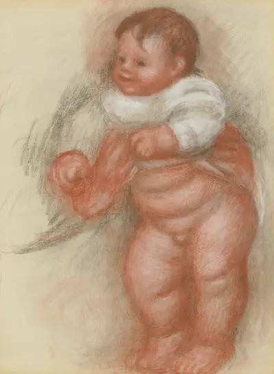 Enfant Nu Debout av Pierre-Auguste Renoir