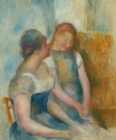 La Conversation, 1890 av Pierre-Auguste Renoir