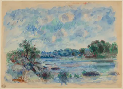 Landscape at Pont-Aven av Pierre-Auguste Renoir