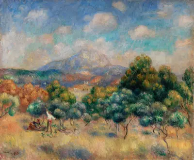 Montagne Sainte-Victoire (Paysage) av Pierre-Auguste Renoir