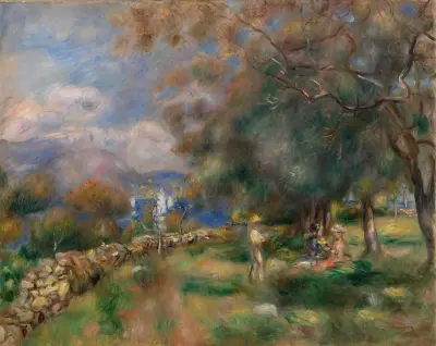 Peninsula of Saint-Jean av Pierre-Auguste Renoir