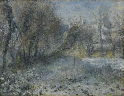Snow-covered Landscape av Pierre-Auguste Renoir