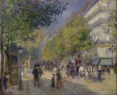 The Grands Boulevards av Pierre-Auguste Renoir