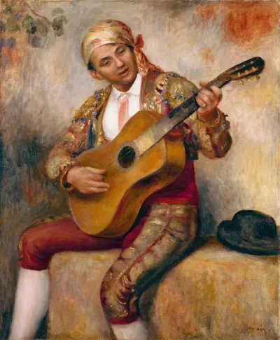 Den spanske gitarristen av Pierre-Auguste Renoir