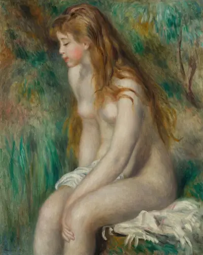 Young Girl Bathing av Pierre-Auguste Renoir