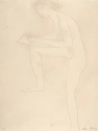 Sketch for Figure on Whistler Monument, Auguste Rodin