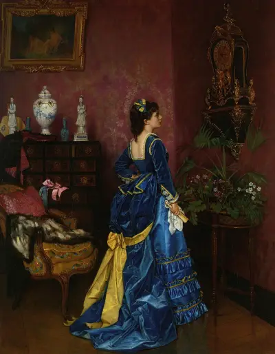 Le Robe Bleu von Auguste Toulmouche